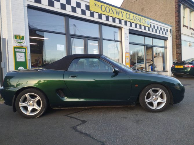 MG-MGF drivers side view for sale Conwy Motorcycles 25 Conway Road Llandudno Junction Conwy LL31 9LU 077952 97349 / 01492 685502